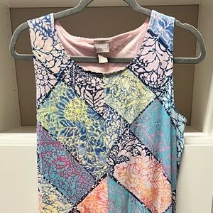 Colorful lined Chico 1 (size 8) dress